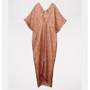 Zara Printed Tunic Dress in Terracotta